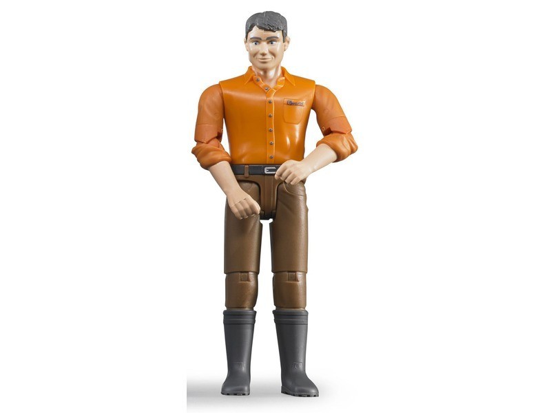 BWORLD munkás barna nadrágban – részletes figura