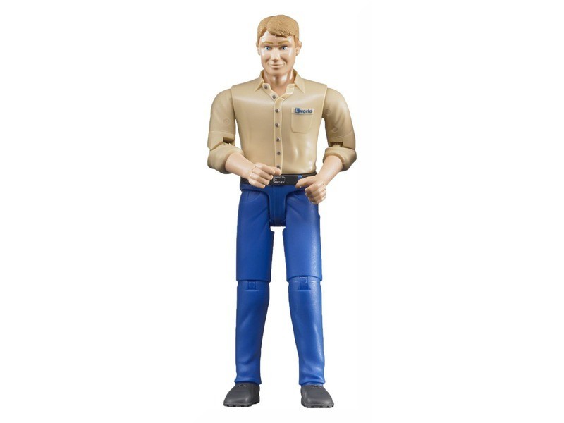 BWORLD munkás kék farmerban figura
