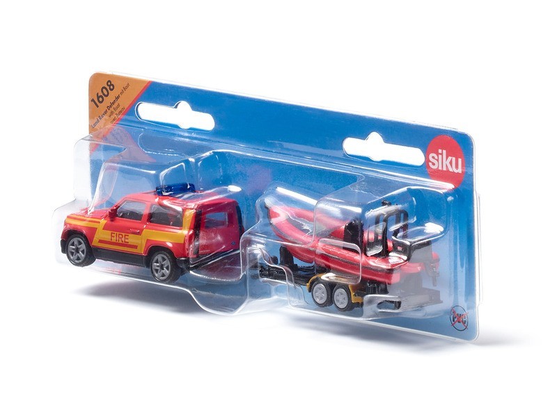 Land Rover Defender hajóval – modell kép
