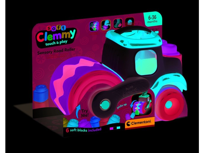 Clemmy érzékelésfejlesztő henger - Leaf unikornis