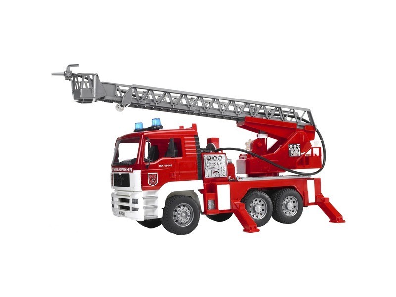 MAN TGA tűzoltóautó létrával és vízpumpával