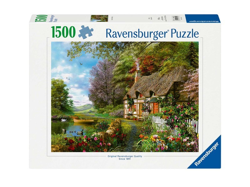 Puzzle 1500 db - Vidéki házikó kép