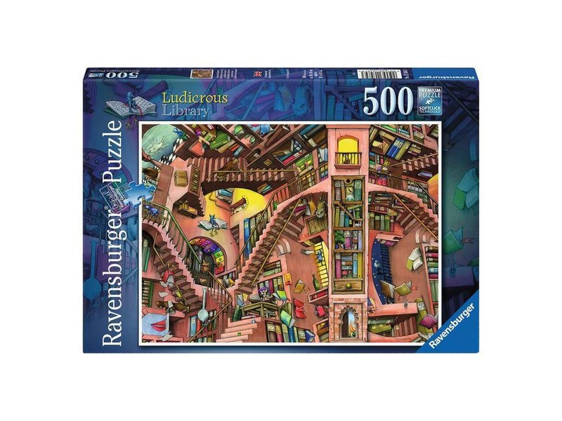 Puzzle 500 db - Nevetséges könyvtár borítókép