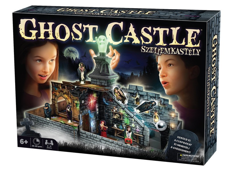 Szellemkastély társasjáték - doboz és kártyák