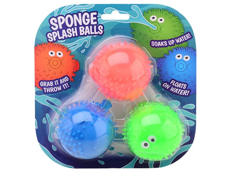 Fröcskölő szivacslabdák, 3 db/csomag
