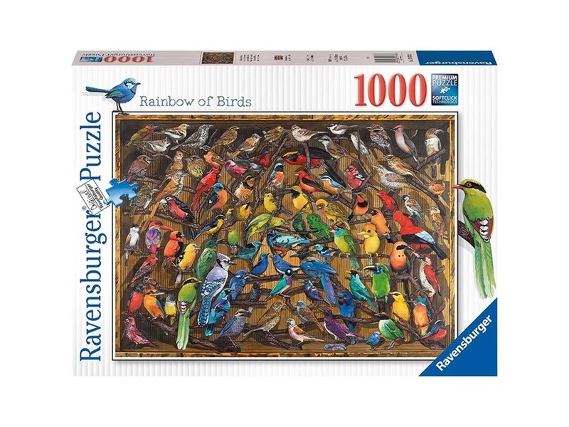 Puzzle 1000 db - Örvénylő madarak, doboz