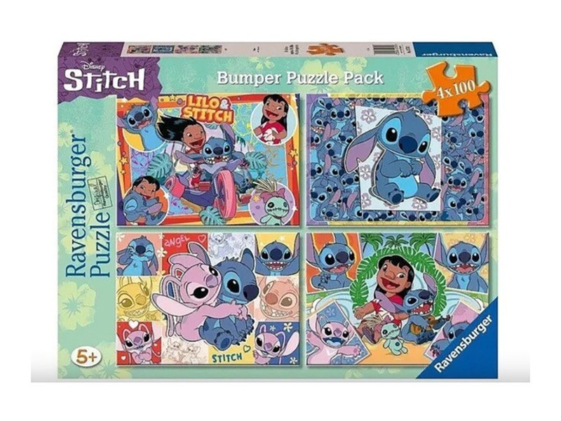Puzzle 4x100 - Stitch borítókép