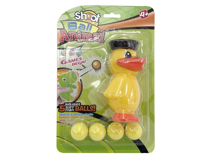 Golyókilövő kacsa - színes játékkacsa