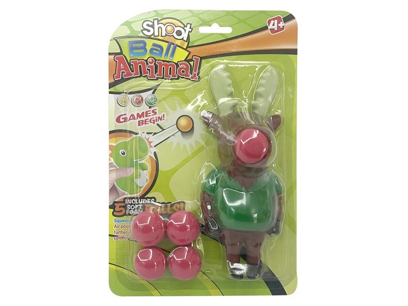 Golyókilövő rénszarvas gyerekjáték színes golyókkal