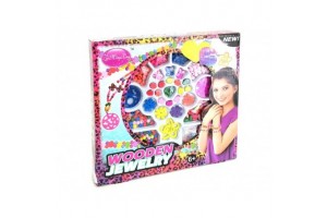 Fa gyöngyfűző szett – színes gyöngyök