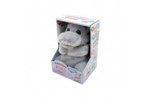 Hangutánzó víziló plüss – interaktív játék