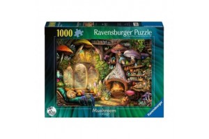 Puzzle 1000 db - Gombaházikó illusztráció