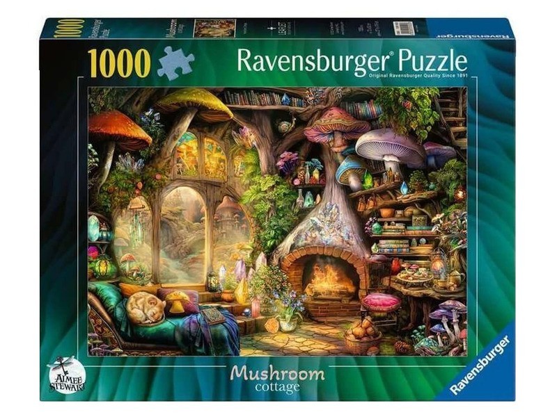 Puzzle 1000 db - Gombaházikó illusztráció