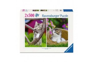 Puzzle - Kiscicák vidéken (2x500 db)