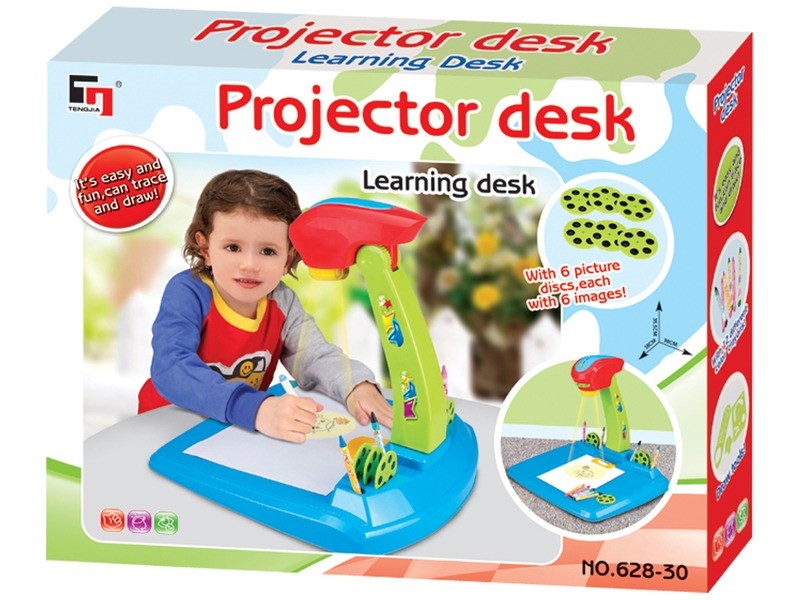 Kivetítő játék – 6 mintakorong, spirográf, betűsablon