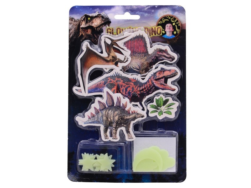 Sötétben világító dínó falmatricák — 2 féle
