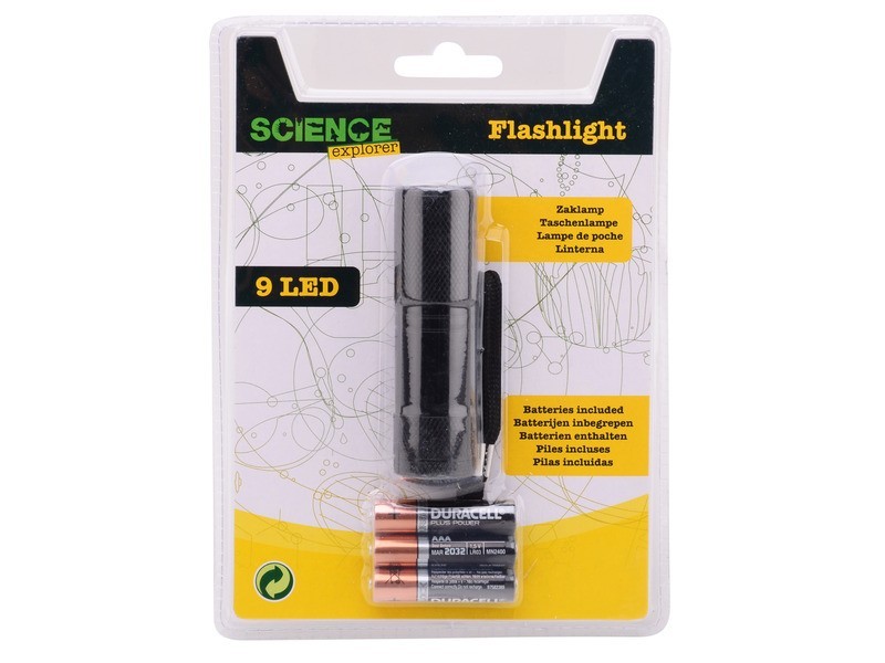 Zseblámpa - 3 változat (USB és elemes)