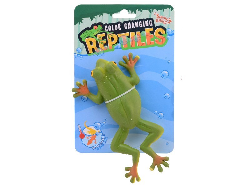 Színváltós hüllő figura, 12 cm — 8 féle
