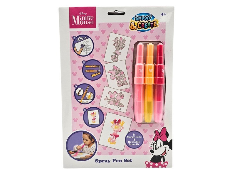 Minnie egér fújó filctoll szett, 3 db, A4