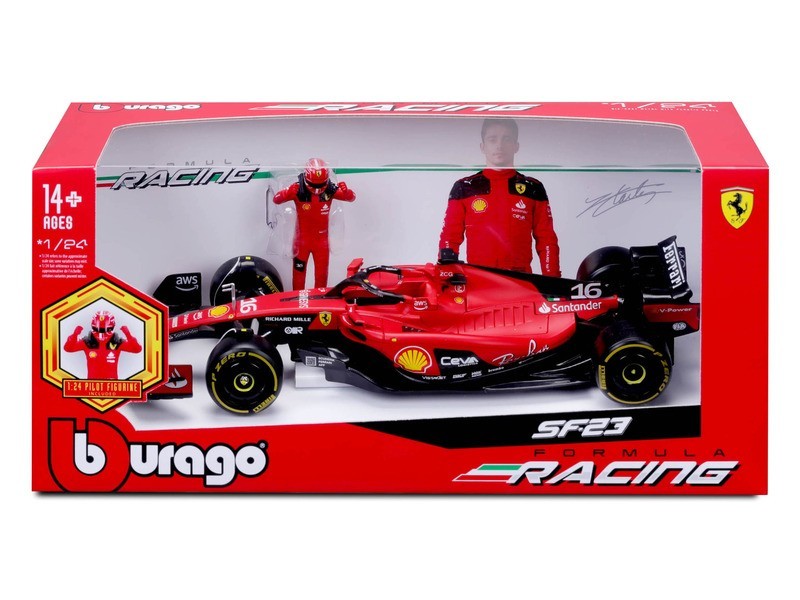 Bburago 1/24 Ferrari SF-23 F1 versenyautó pilótával