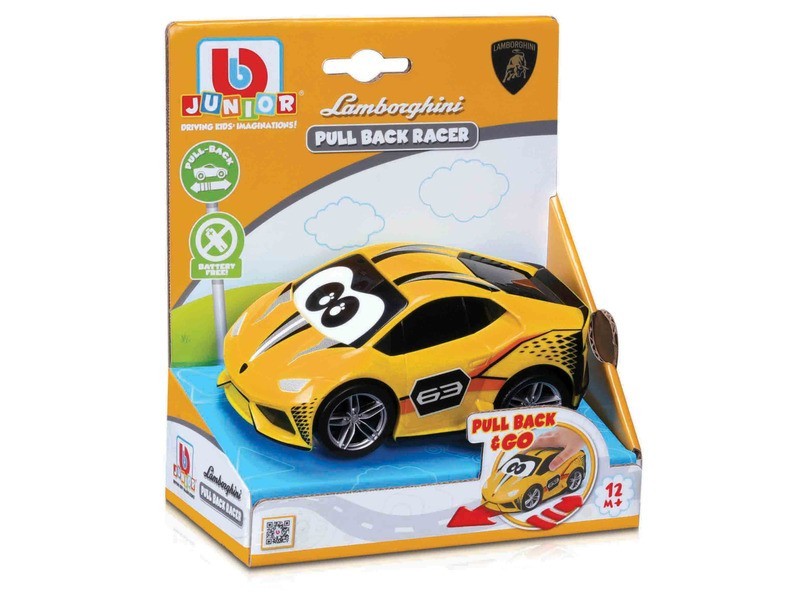 Bburago Jr. Lamborghini visszahúzós versenyautó