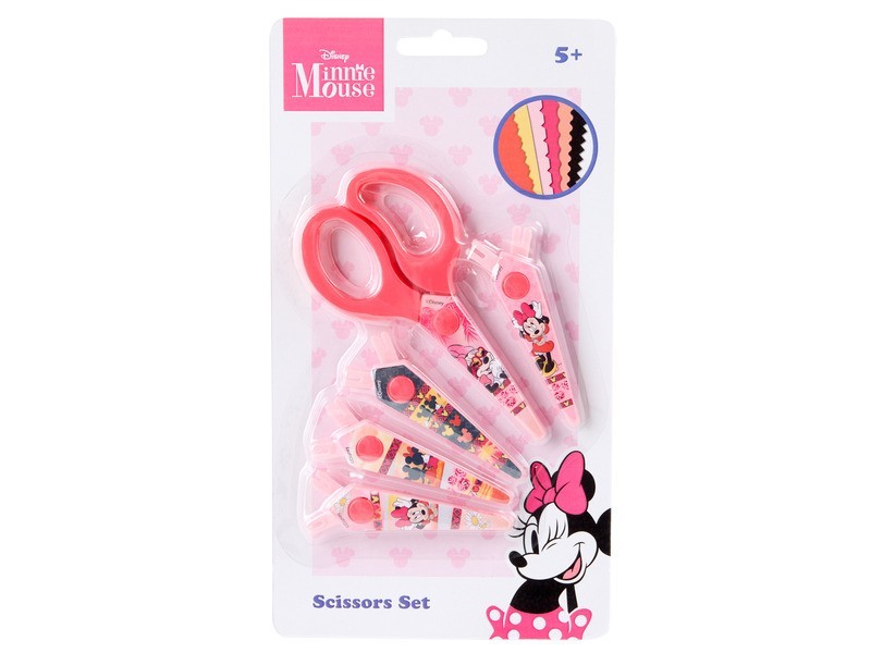 Minnie mintás biztonsági olló 5 cserélhető él