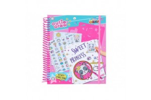 Cutie Crew foglalkoztató füzet matricákkal és ceruzákkal