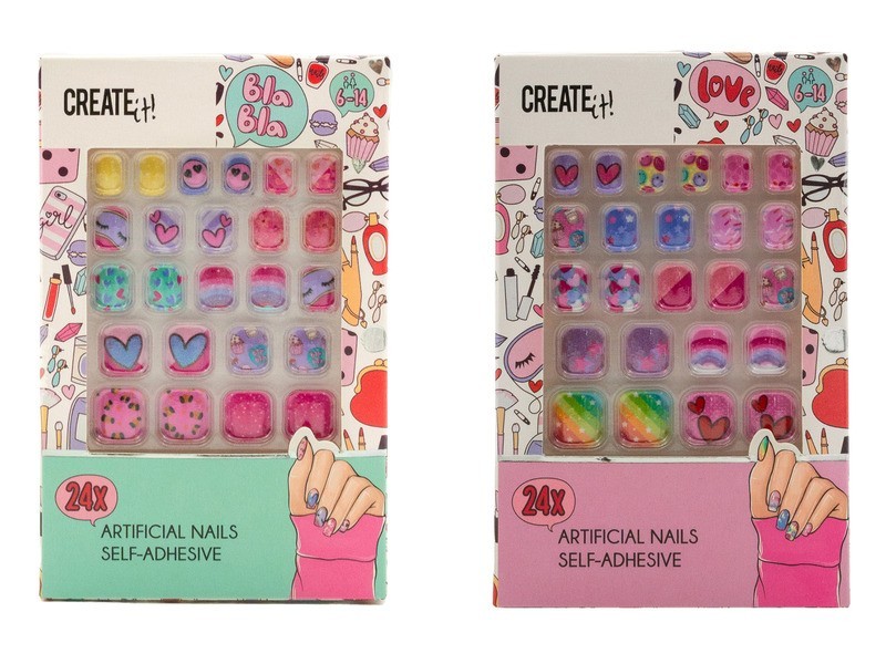 Create it! öntapadós műköröm — 24 db, több méret