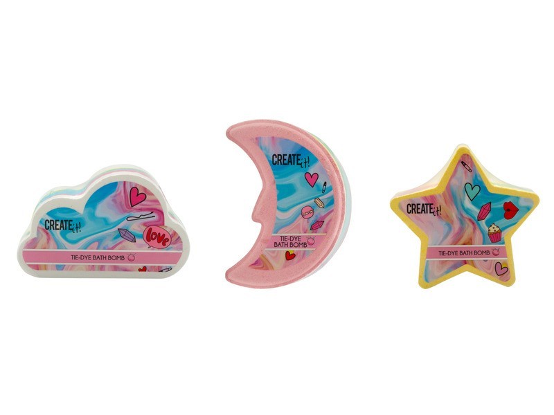 Create it! Színes fürdőbomba — 3 féle