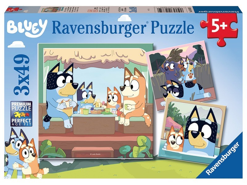 Bluey puzzle 3x49 db – termékfotó