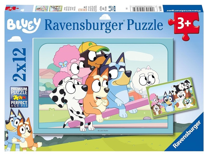 Bluey puzzle 2x12 db - termékkép