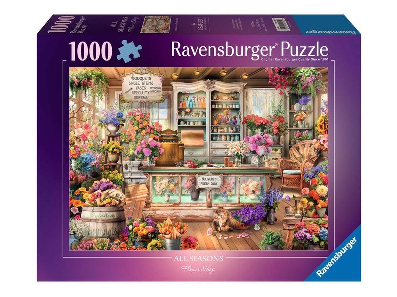 Puzzle 1000 db - Virágbolt