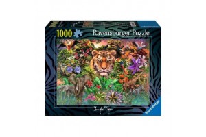 1000 darabos tigrises kirakó - részletgazdag kép