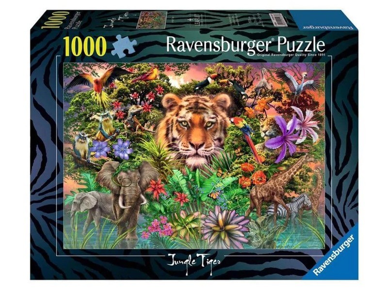 1000 darabos tigrises kirakó - részletgazdag kép