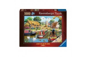 Puzzle 1000 db - Forgalmas nap a csatornában