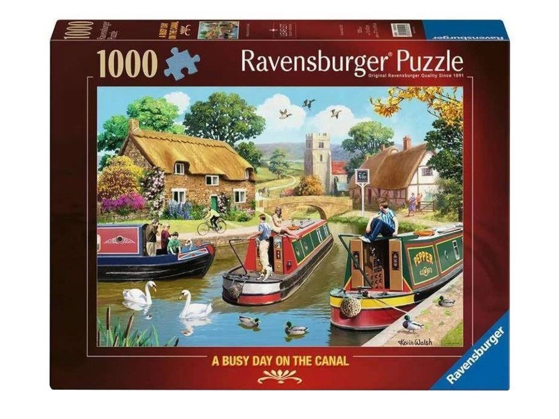 Puzzle 1000 db - Forgalmas nap a csatornában