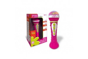 Karaoke mikrofon hang- és fényeffektekkel