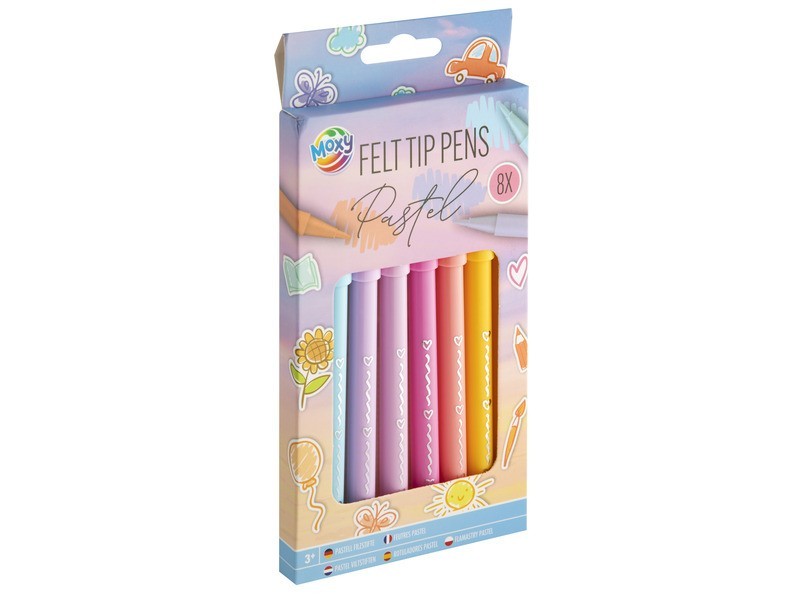 Filctollak - 8 db színes készlet