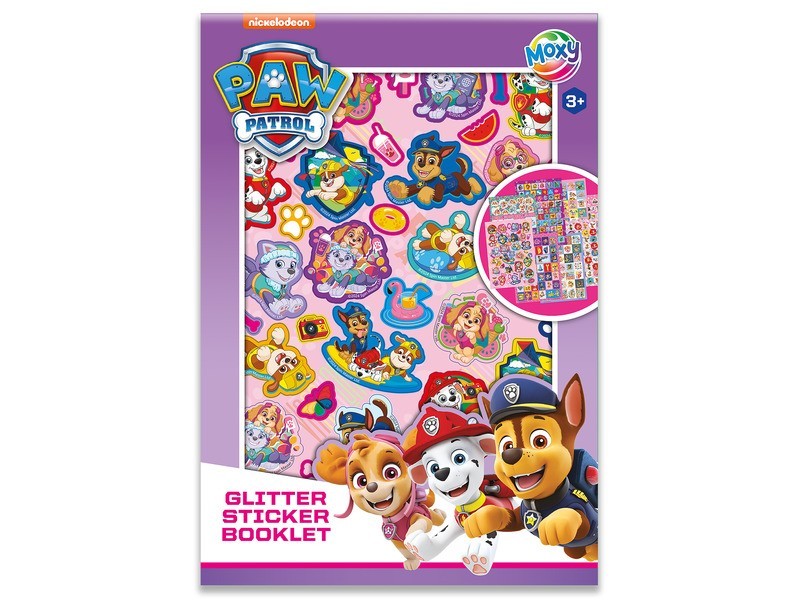 Csillogó matrica könyv A5 - Mancs őrjárat, 8 lap