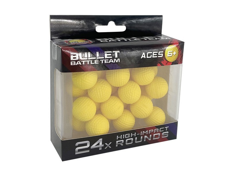 2,3 cm szivacsgolyó töltény — 24 db csomag