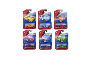 1/64 fém autó modell - 6 féle