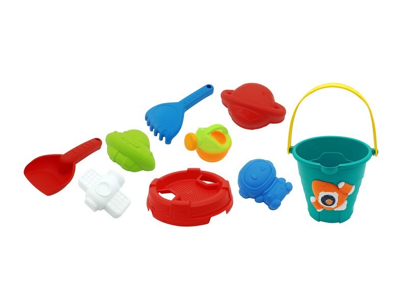 Homokozó szett vödörrel (17,5 cm) – 8 db