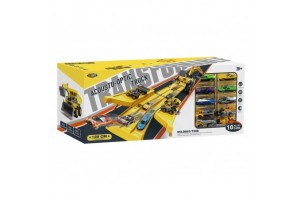 3 az 1-ben katapult teherautó készlet (6+4 fém autó)