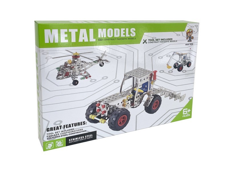 Fémépítő helikopter készlet - 361 darab