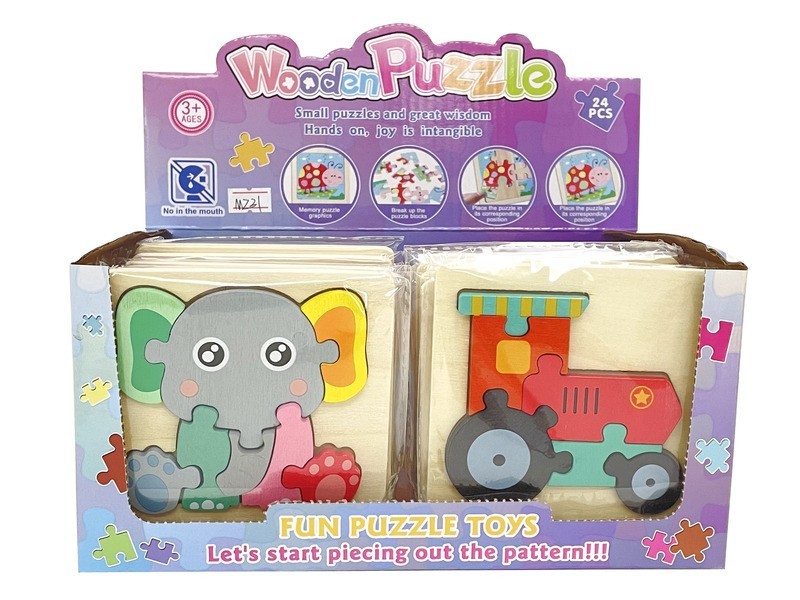Fa puzzle — 12 féle, logikai fejlesztés