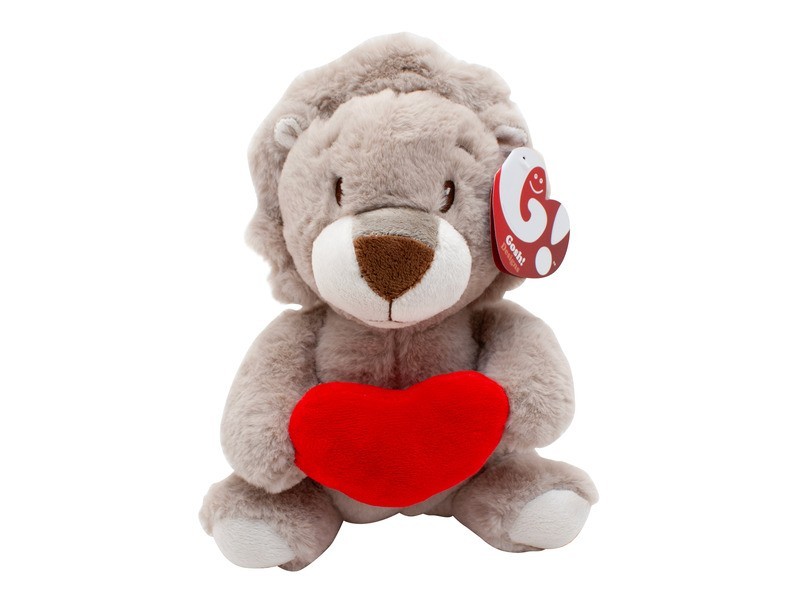 Plüss állat szívecskével, 27 cm