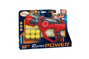 Pisztoly szivacsgolyókkal (6 db, 2,3 cm)