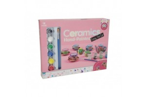 15 db-os festhető porcelán teáskészlet