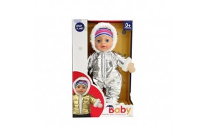 Beszélő baba kabátban (30 cm)