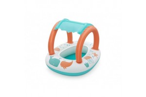 Comfort plüss árnyékolt babacsónak 84x67 cm